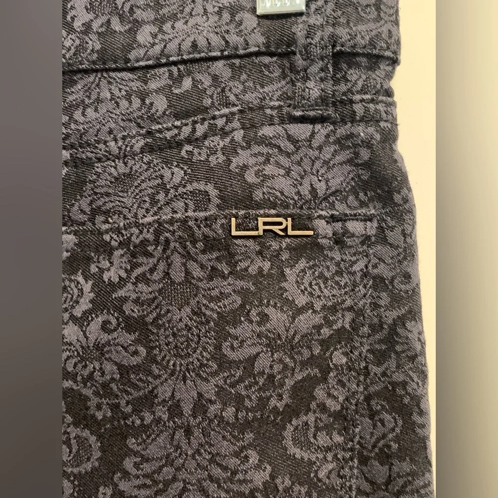 LRL Lauren Jeans Co Jacquard Blue Jeans Pants Women’s Size 4 Modern Straight